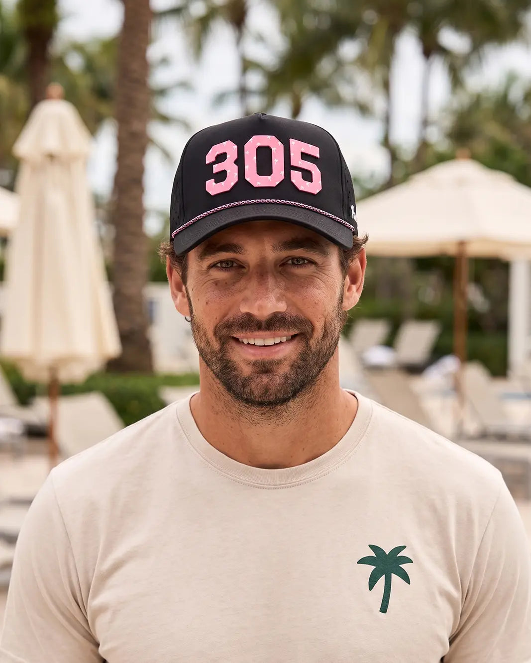 The 305 Signature Hat (Pink on Black)