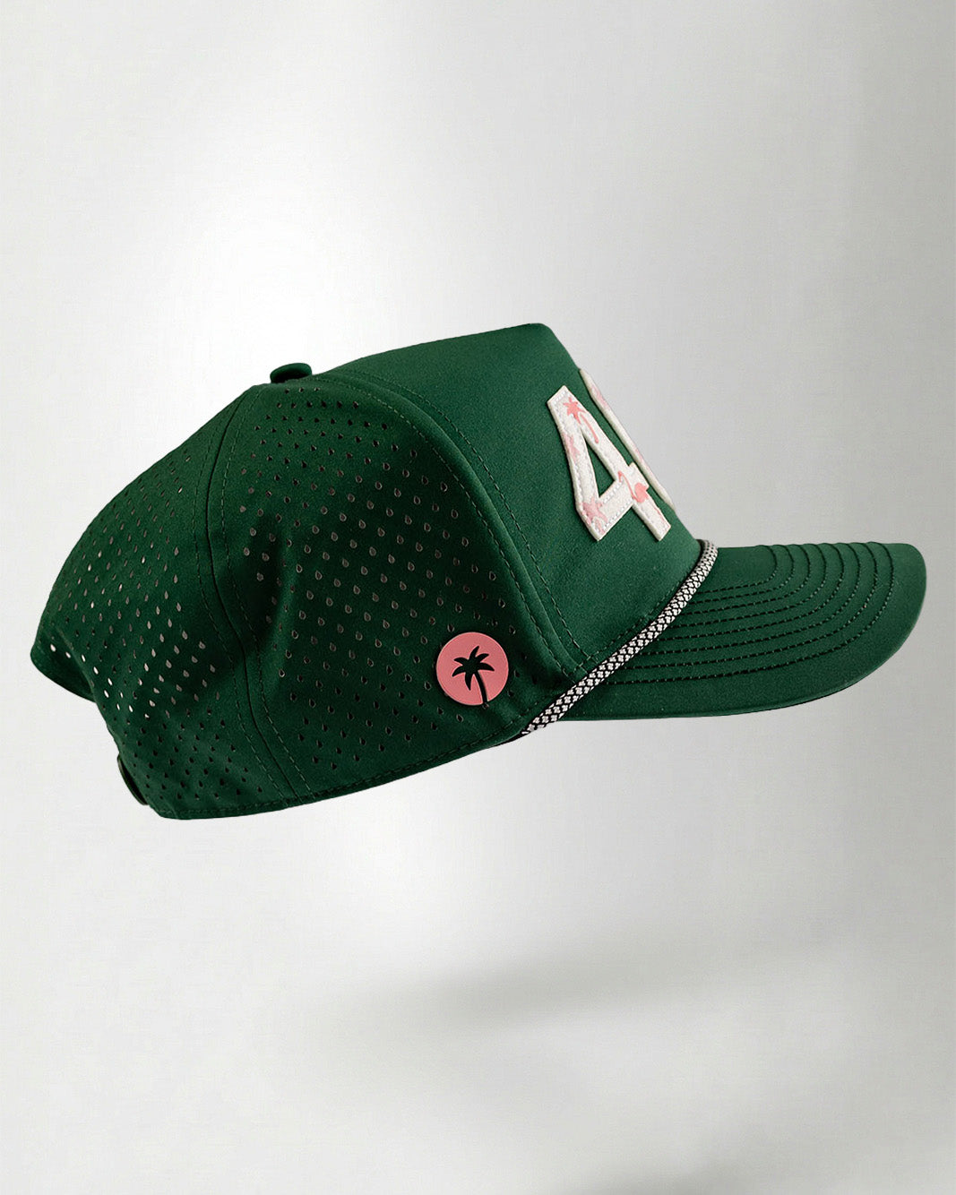 Palmr Style 407 orlando rope hat dark green palm tree snapback