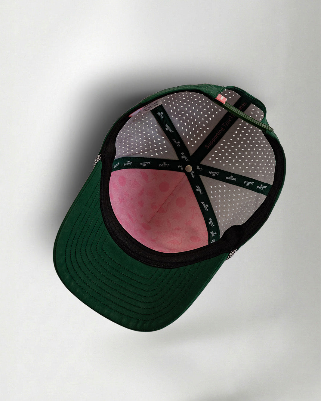 Palmr Style 407 orlando rope hat dark green palm tree snapback