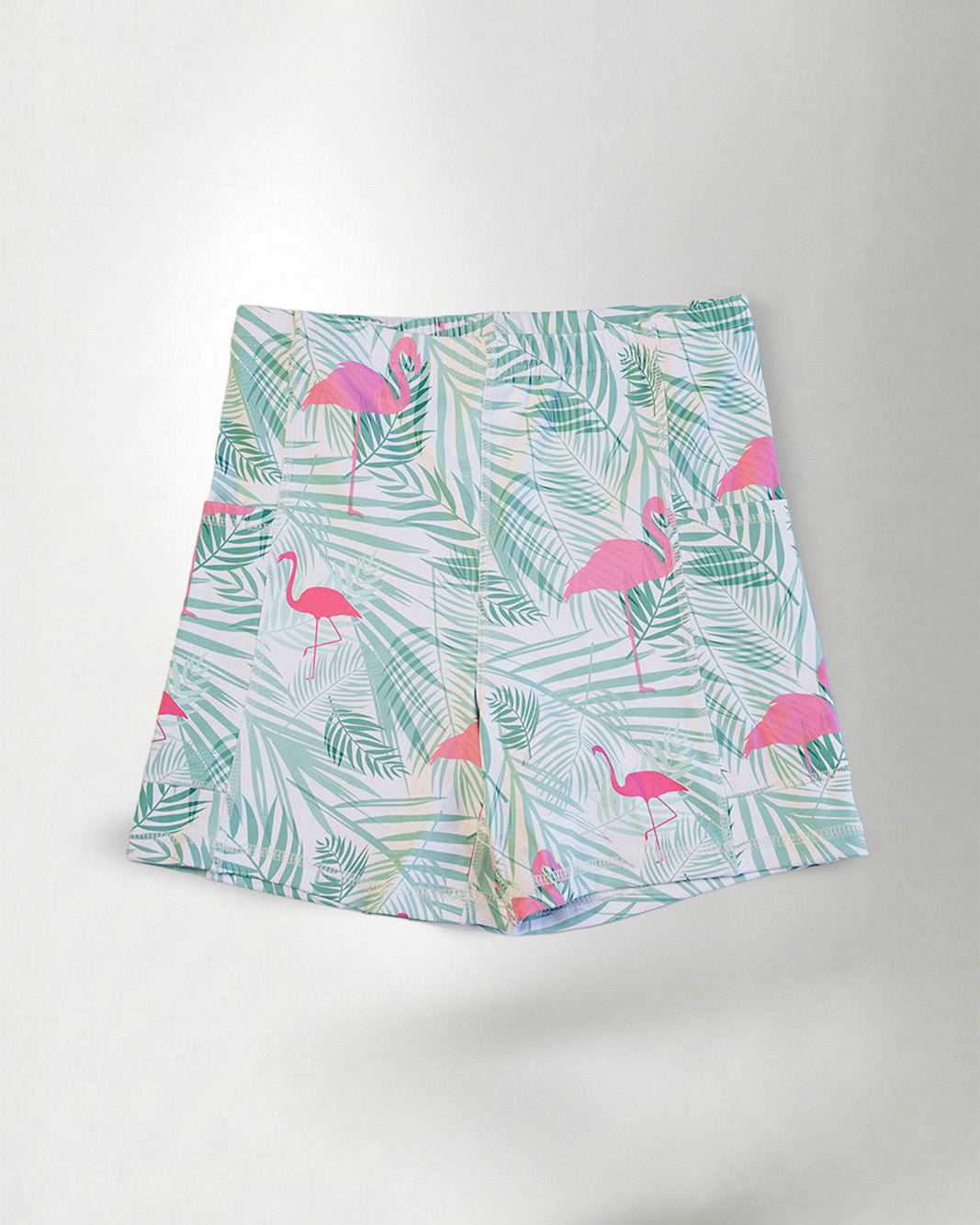 Tropical pattern short against white background