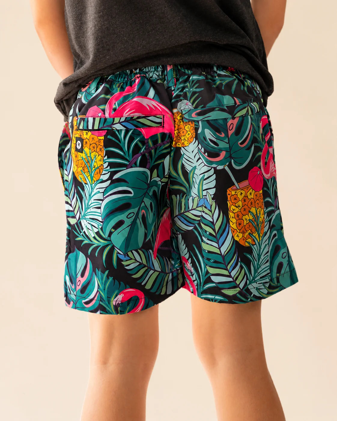 The Baha Palm Kids Hybrid Swim Shorts — view 5 | Palmr Style