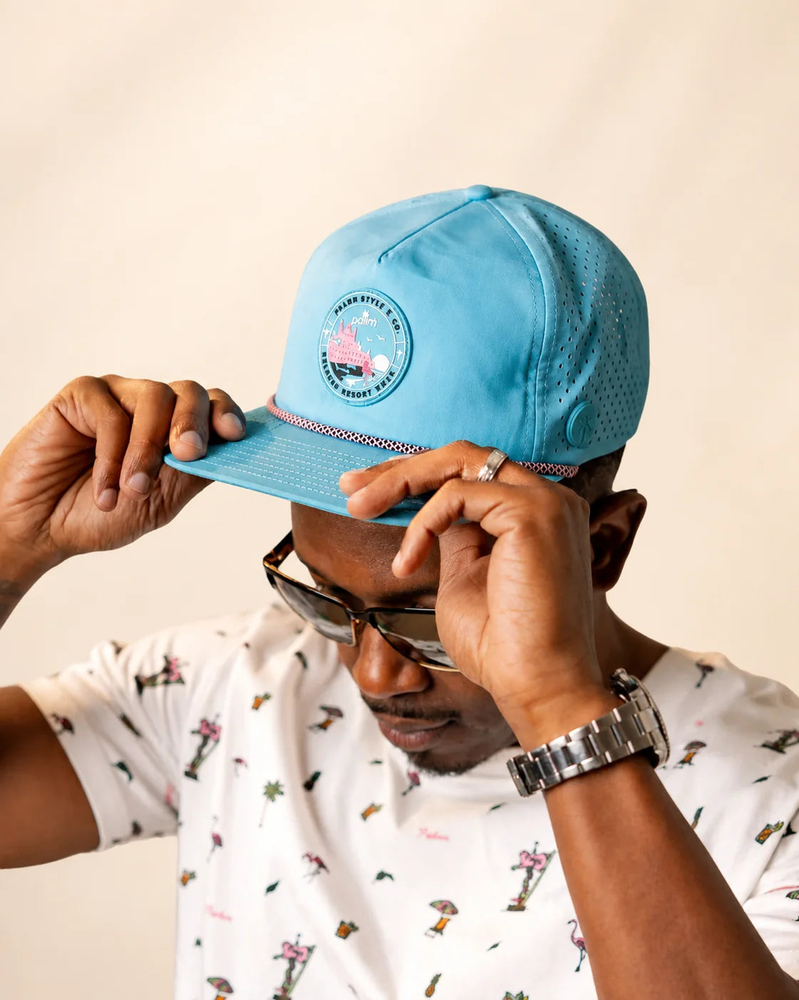 The Blue Crush Rope Hat — view 2 | Palmr Style