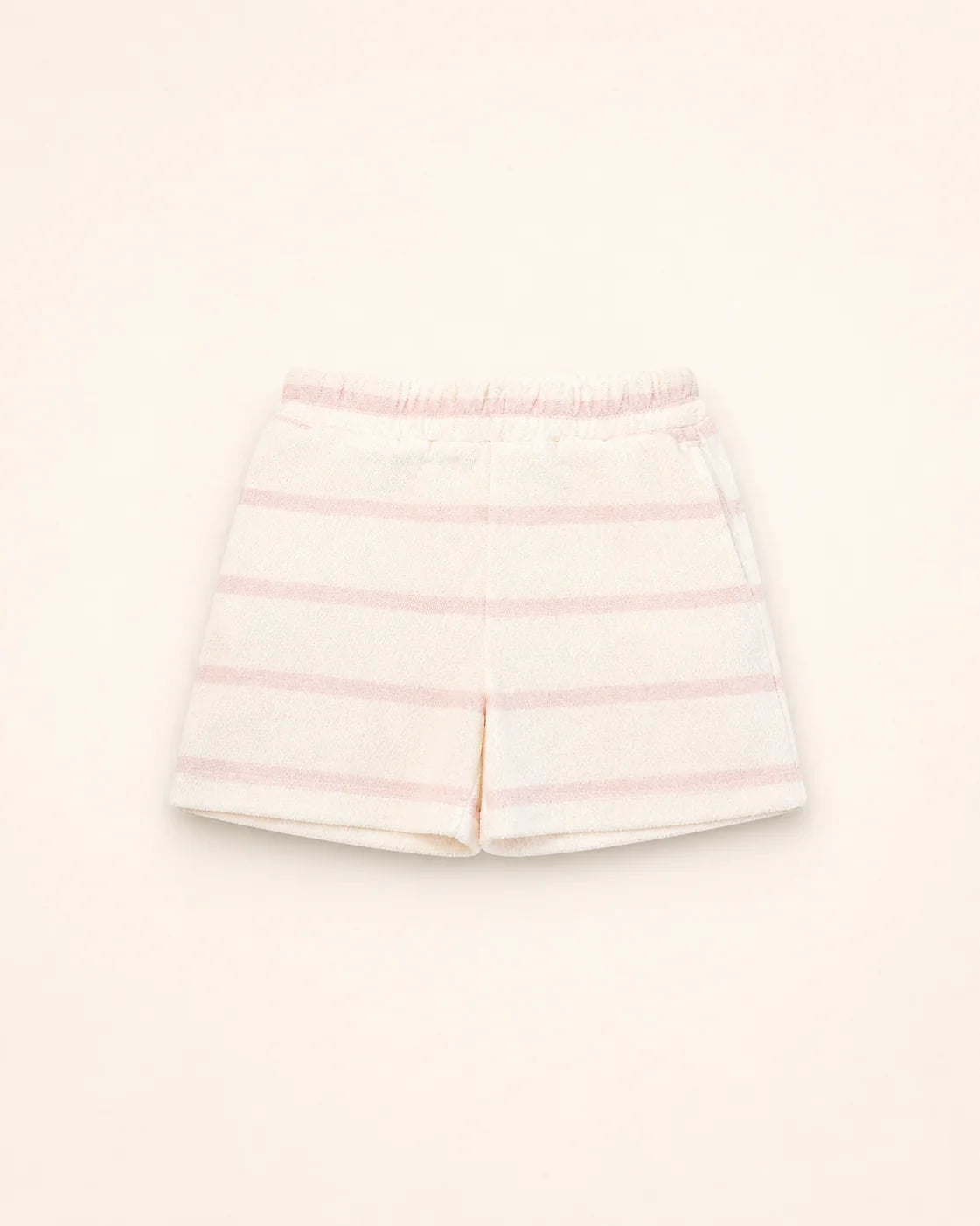 The Cabana Pink Stripe Girl's Shorts — view 2 | Palmr Style