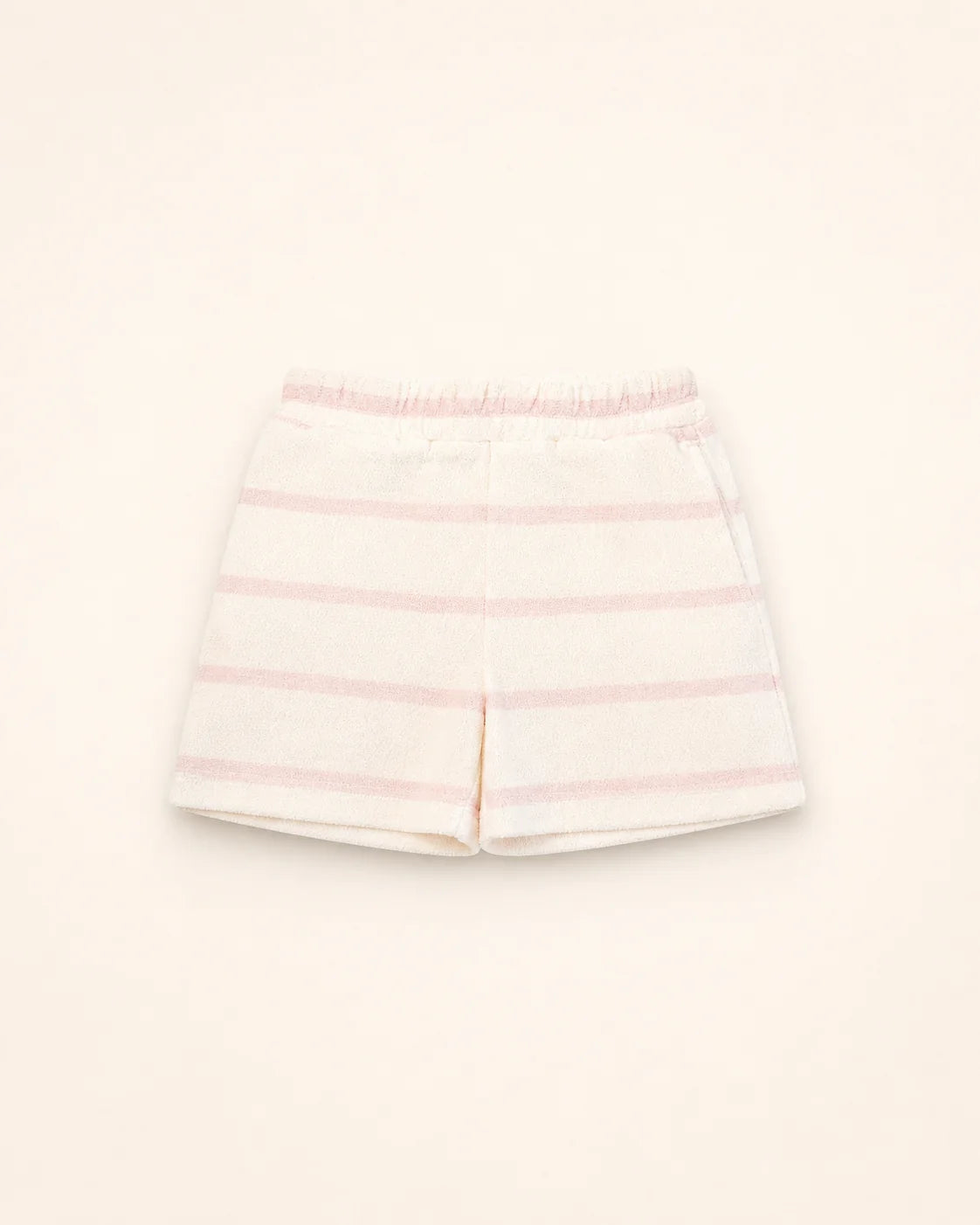 The Cabana Pink Stripe Girl's Shorts — view 2 | Palmr Style