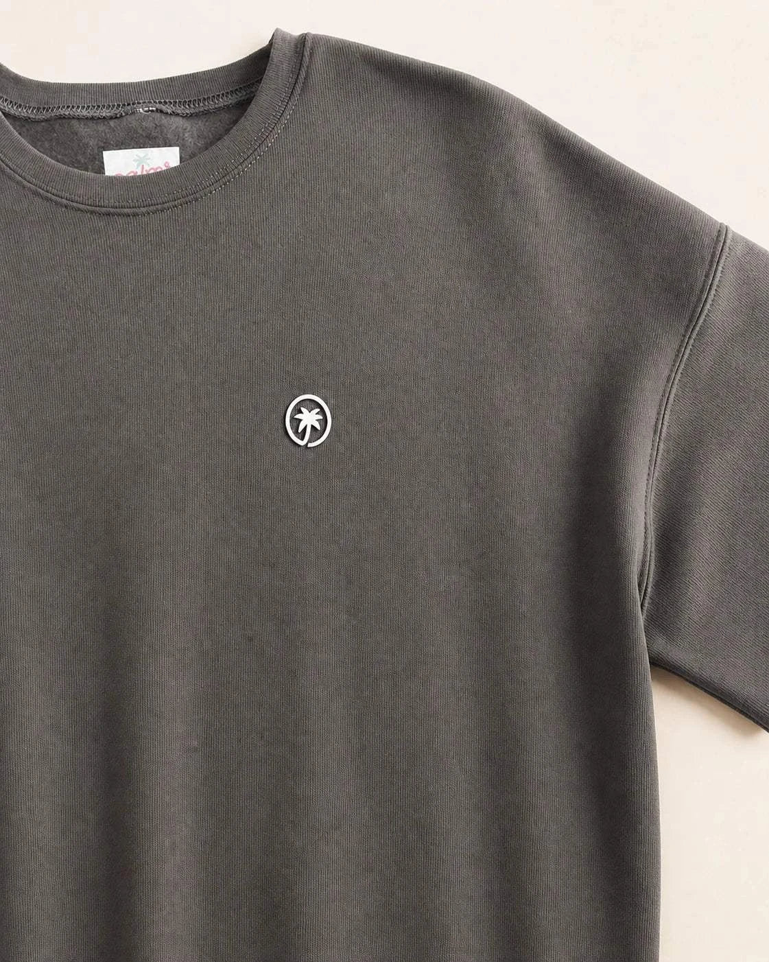 The Cloud Embrace Crewneck Sweatshirt - Charcoal — view 5 | Palmr Style