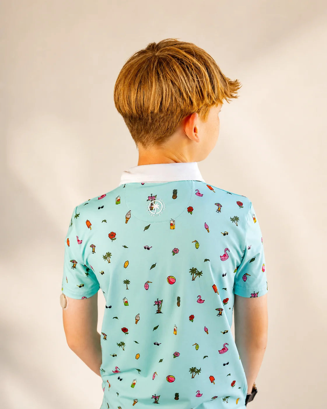 The Palmr Coastal Bay Kids Polo — view 5 | Palmr Style