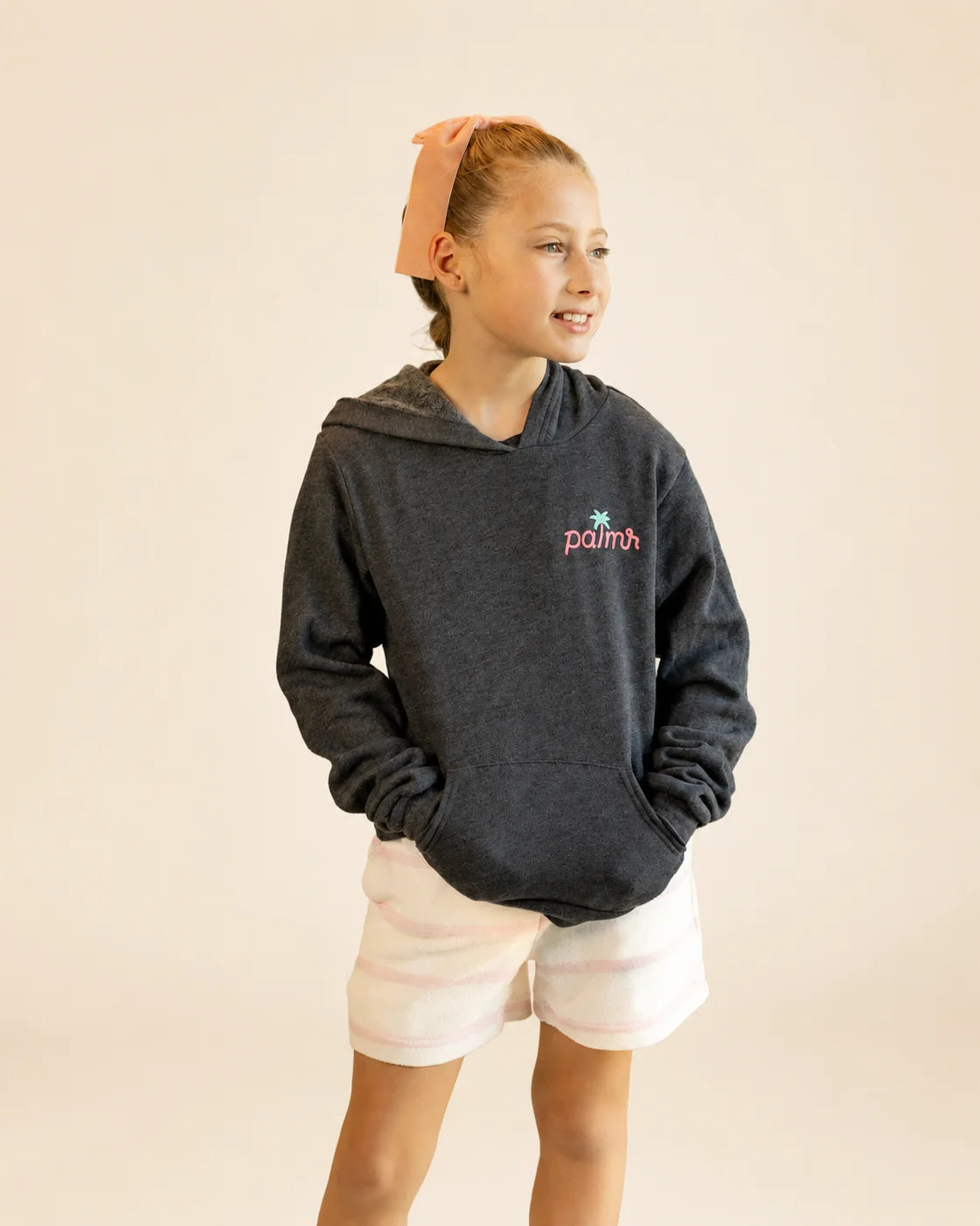 The Evening Palm Kids Hoodie — view 5 | Palmr Style