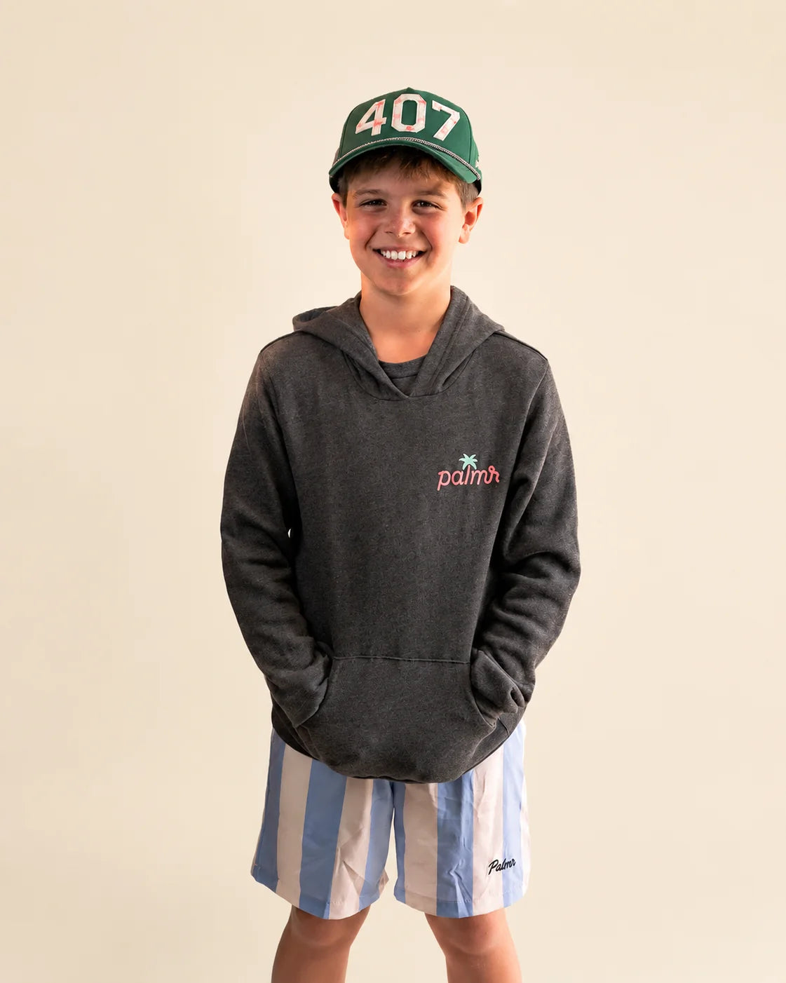 The Evening Palm Kids Hoodie — view 2 | Palmr Style