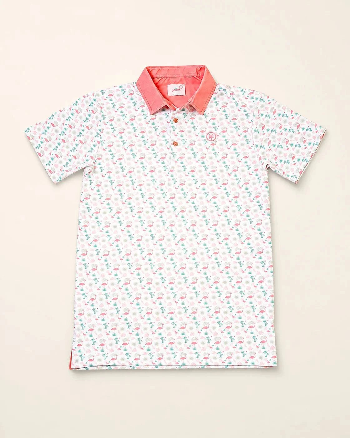 The Flamingo Sunrise Polo — view 2 | Palmr Style