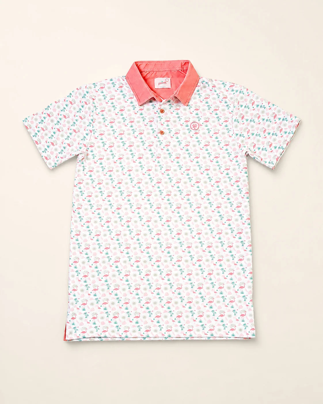 The Flamingo Sunrise Polo — view 2 | Palmr Style