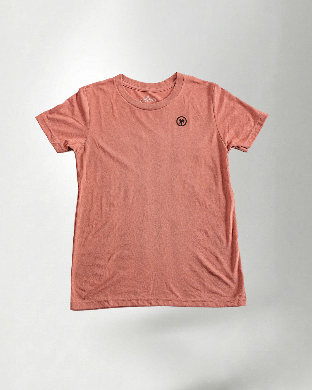 Palmr Style Kids Hyper Tee Shirt Mauve Triblend Soft Short Sleeve Palm Tree Resort wear Self-Care