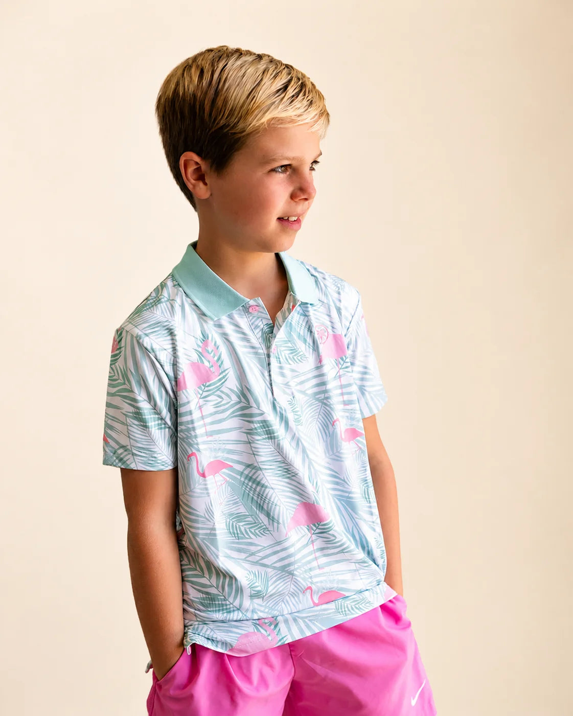 The Island Breeze Kids Polo — view 4 | Palmr Style