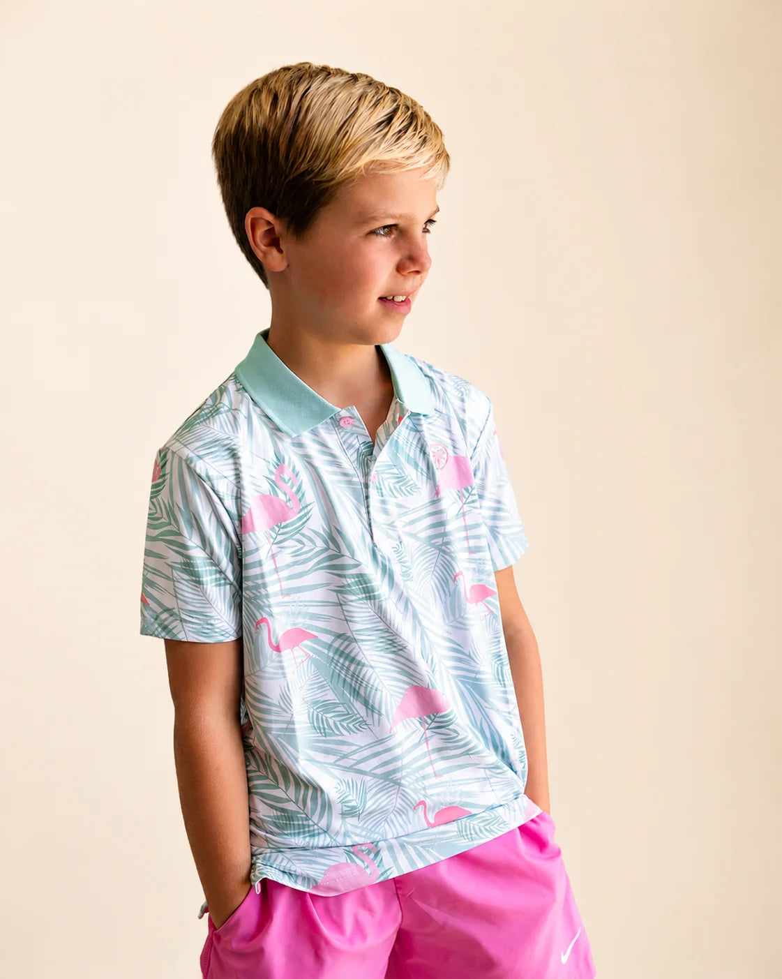 The Island Breeze Kids Polo — view 4 | Palmr Style