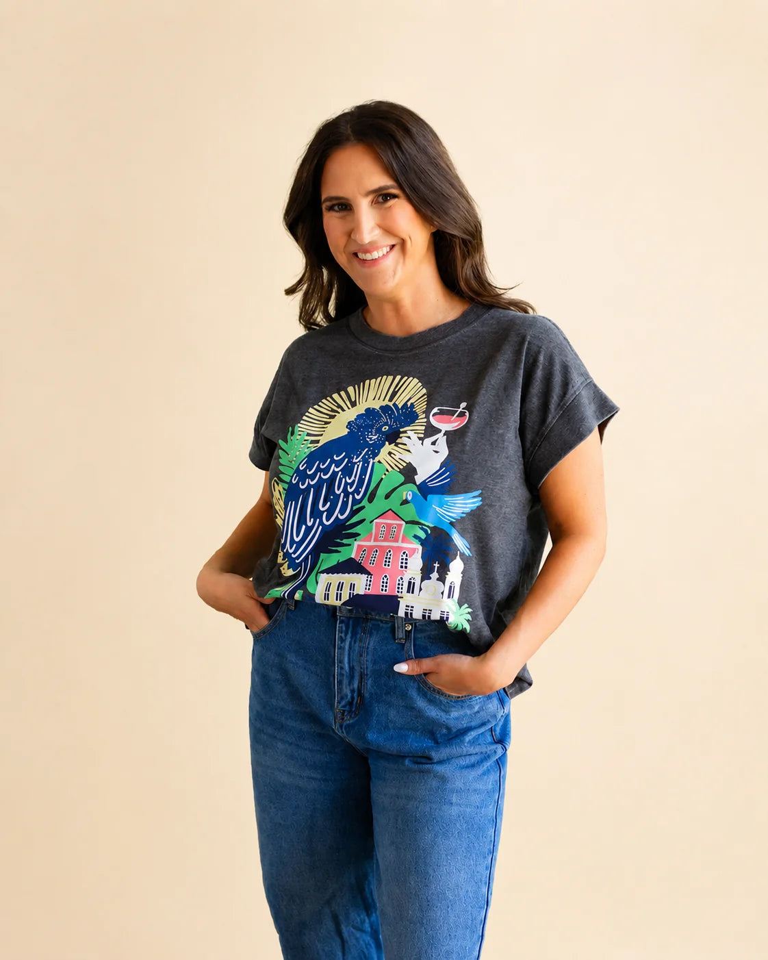 The Marta Oversized Tee — view 4 | Palmr Style