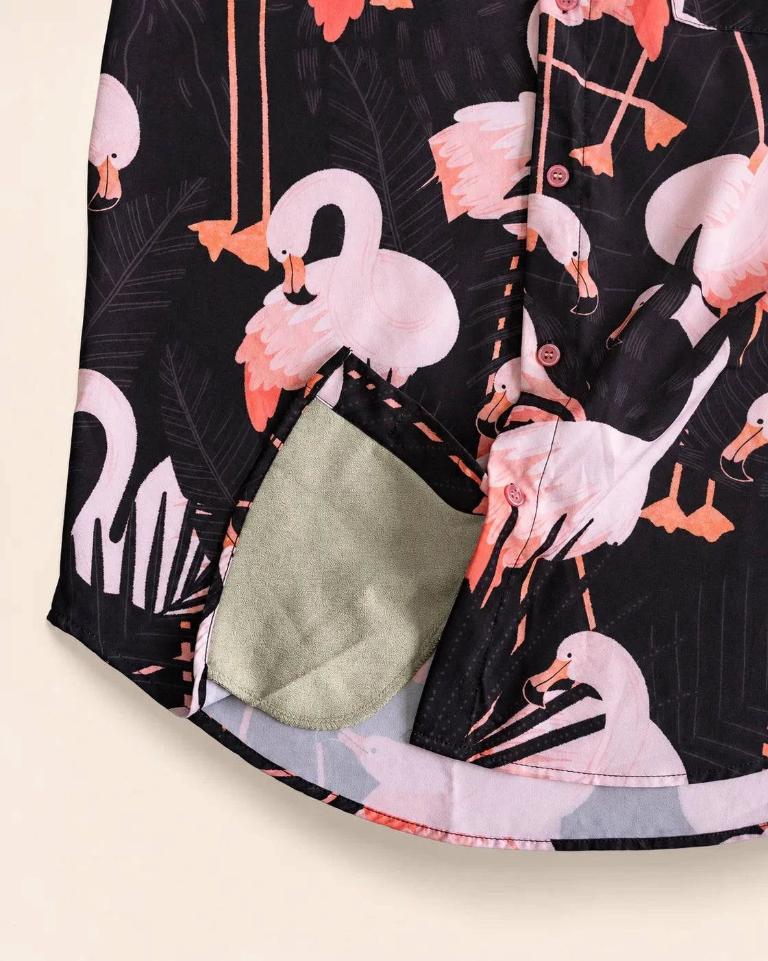 The Night Flamingo Button Up — view 7 | Palmr Style