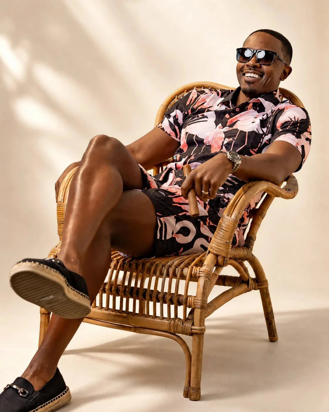The Night Flamingo Button Up — view 8 | Palmr Style