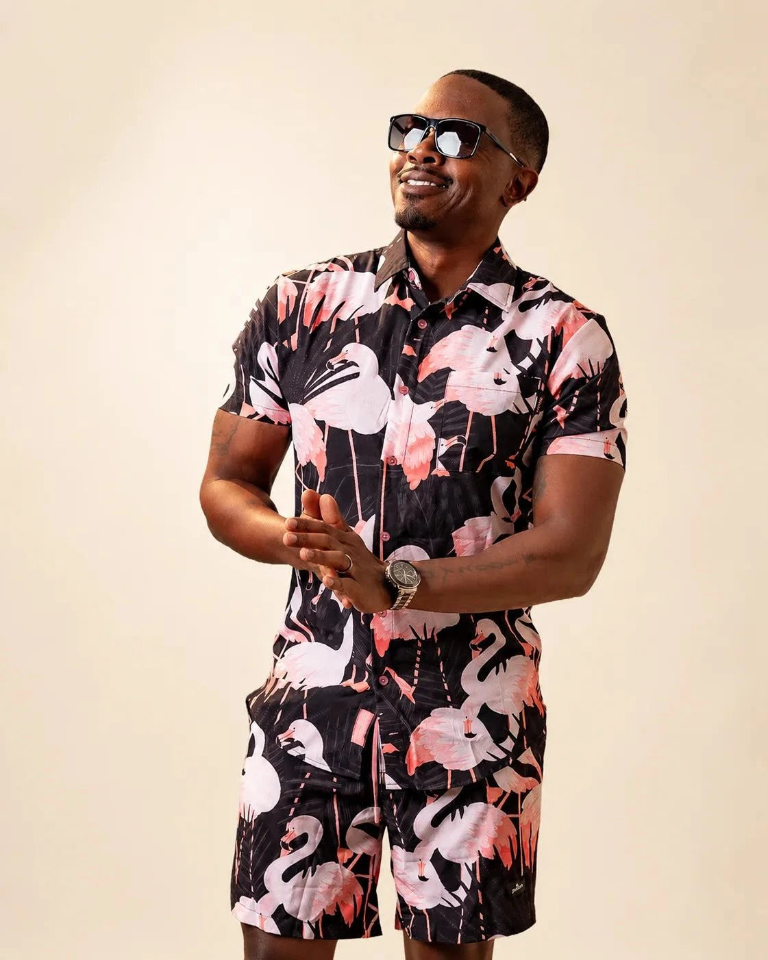 The Night Flamingo Button Up: mens button up | Palmr Style