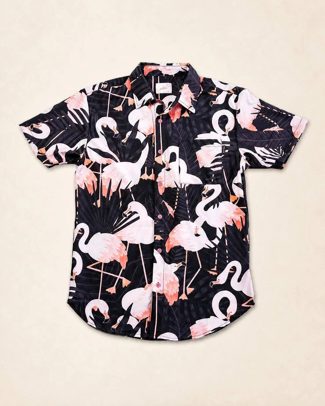 The Night Flamingo Button Up — view 2 | Palmr Style