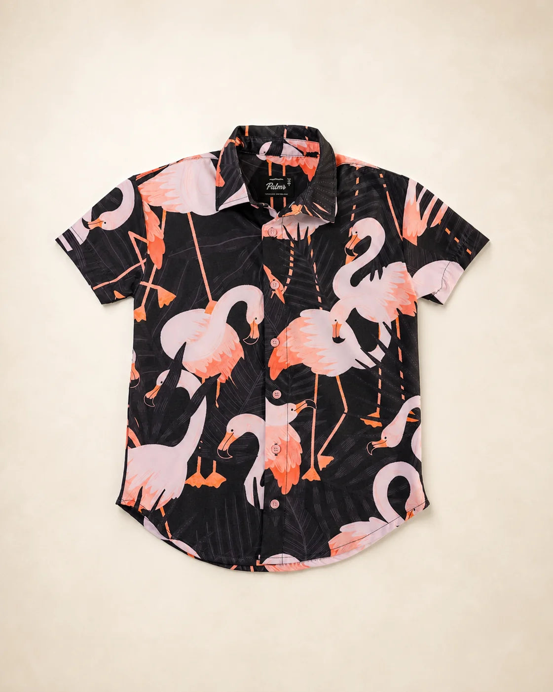 The Night Flamingo Kids Button Up — view 2 | Palmr Style