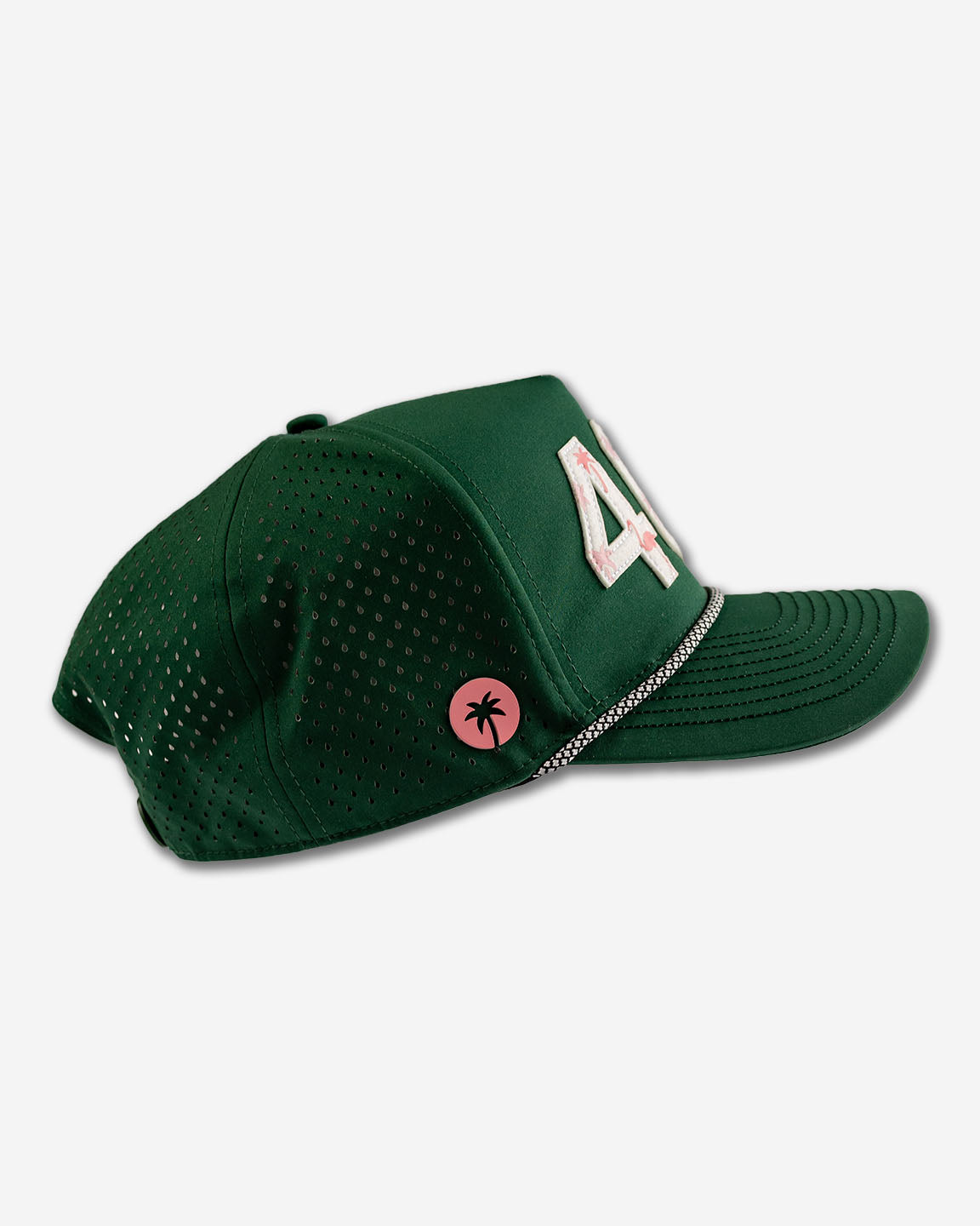 Palmr Style 407 orlando rope hat dark green palm tree snapback
