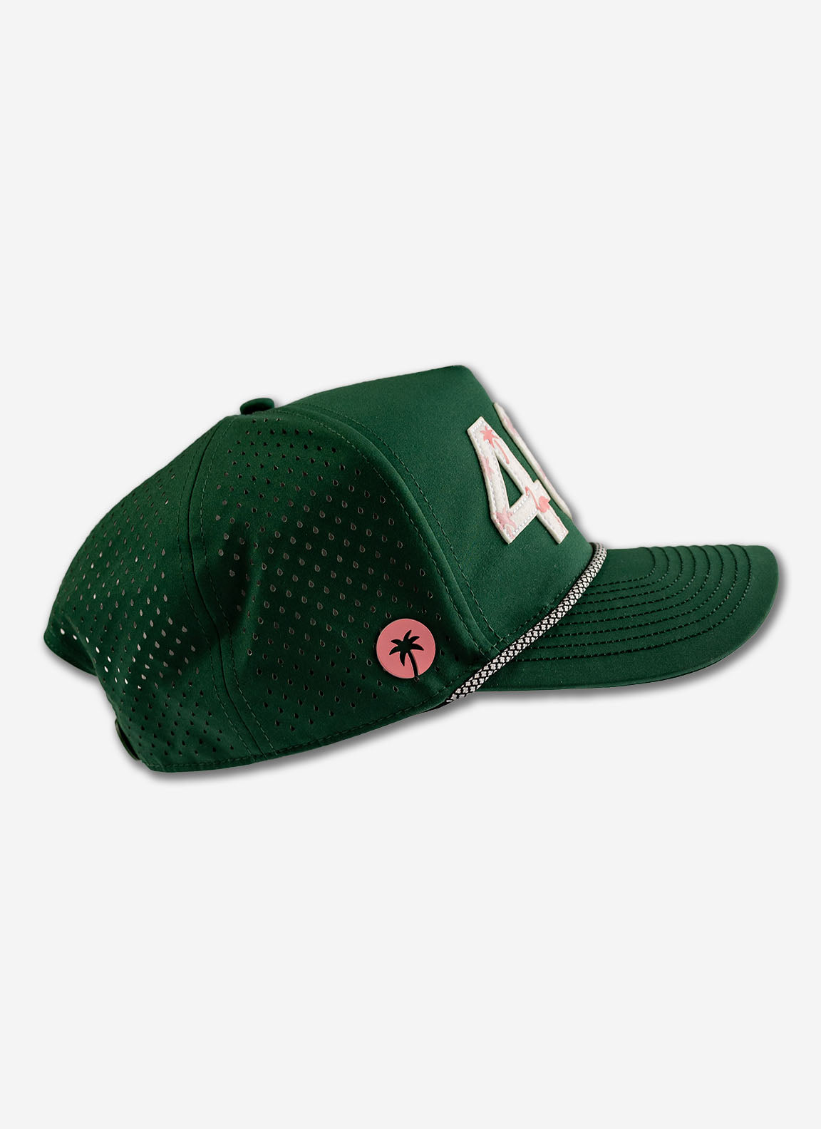 Palmr Style 407 orlando rope hat dark green palm tree snapback