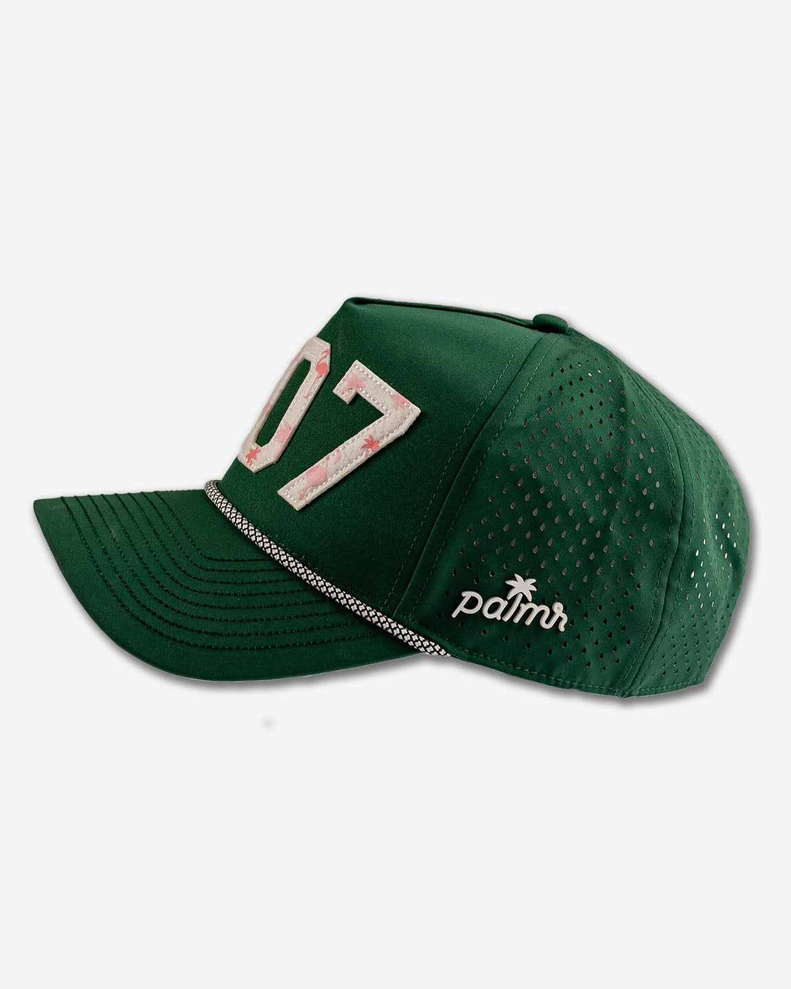 Palmr Style 407 orlando rope hat dark green palm tree snapback