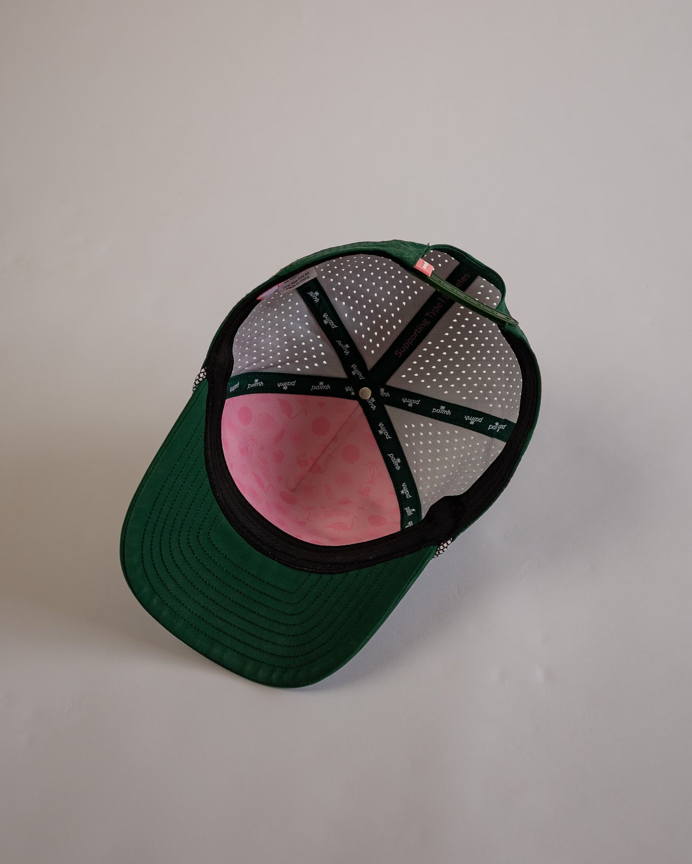 Palmr Style 407 orlando rope hat dark green palm tree snapback