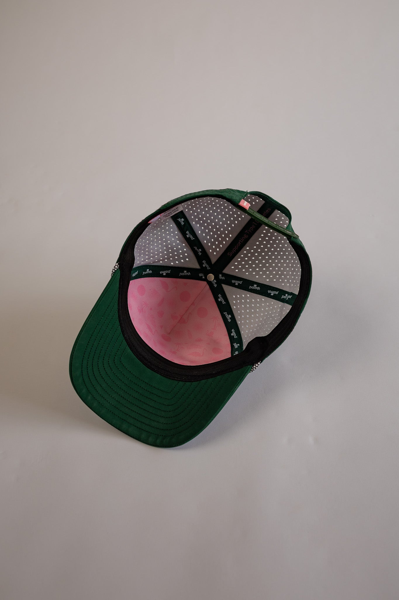 Palmr Style 407 orlando rope hat dark green palm tree snapback