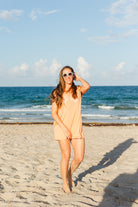 Palmr Style Beachcomber coverup shells Coral