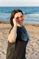 Palmr Style Beachcomber coverup shells black