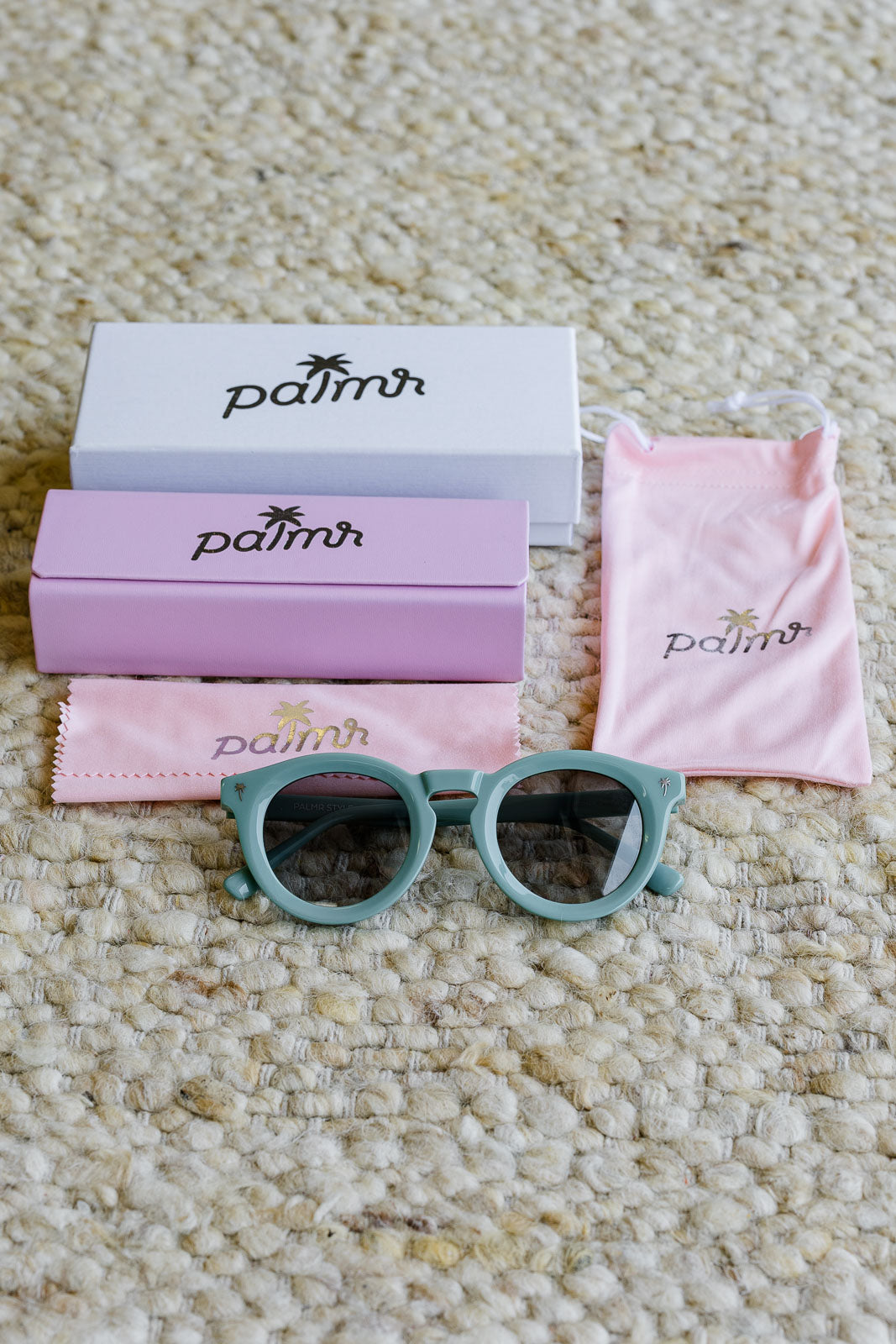 Palmr Style Beachcomber keyhole green sunglasses Resort Wear Selfcare T1D