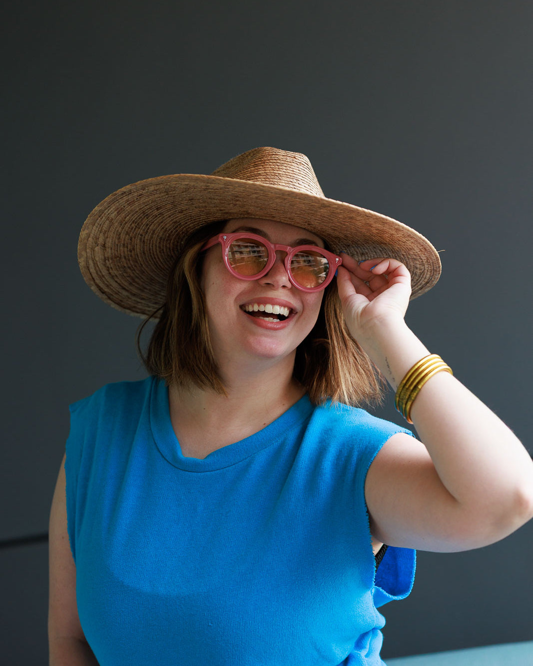 Palmr Style Beachcomber keyhole pink sunglasses Resort Wear Selfcare T1D