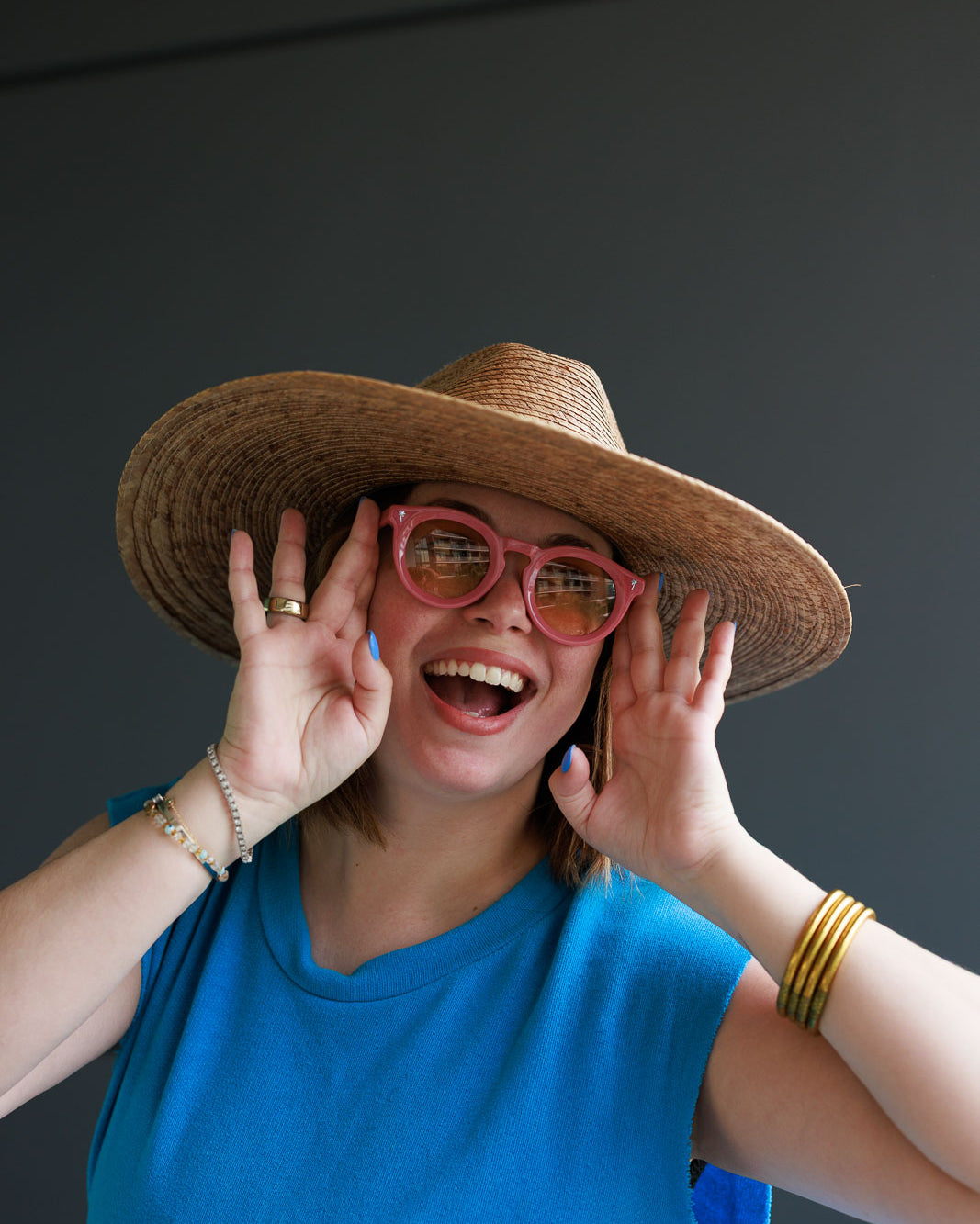 Palmr Style Beachcomber keyhole pink sunglasses Resort Wear Selfcare T1D