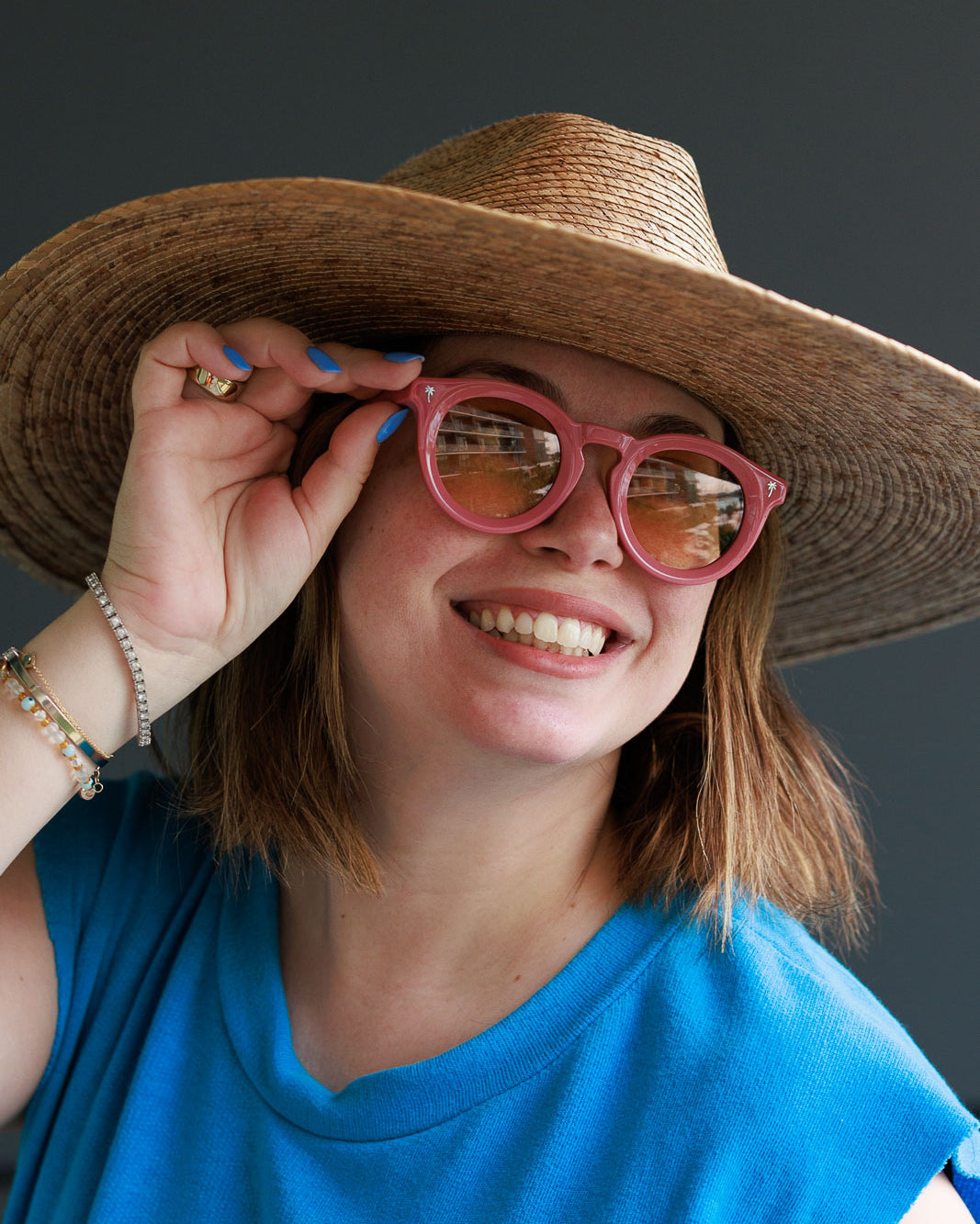 Palmr Style Beachcomber keyhole pink sunglasses Resort Wear Selfcare T1D