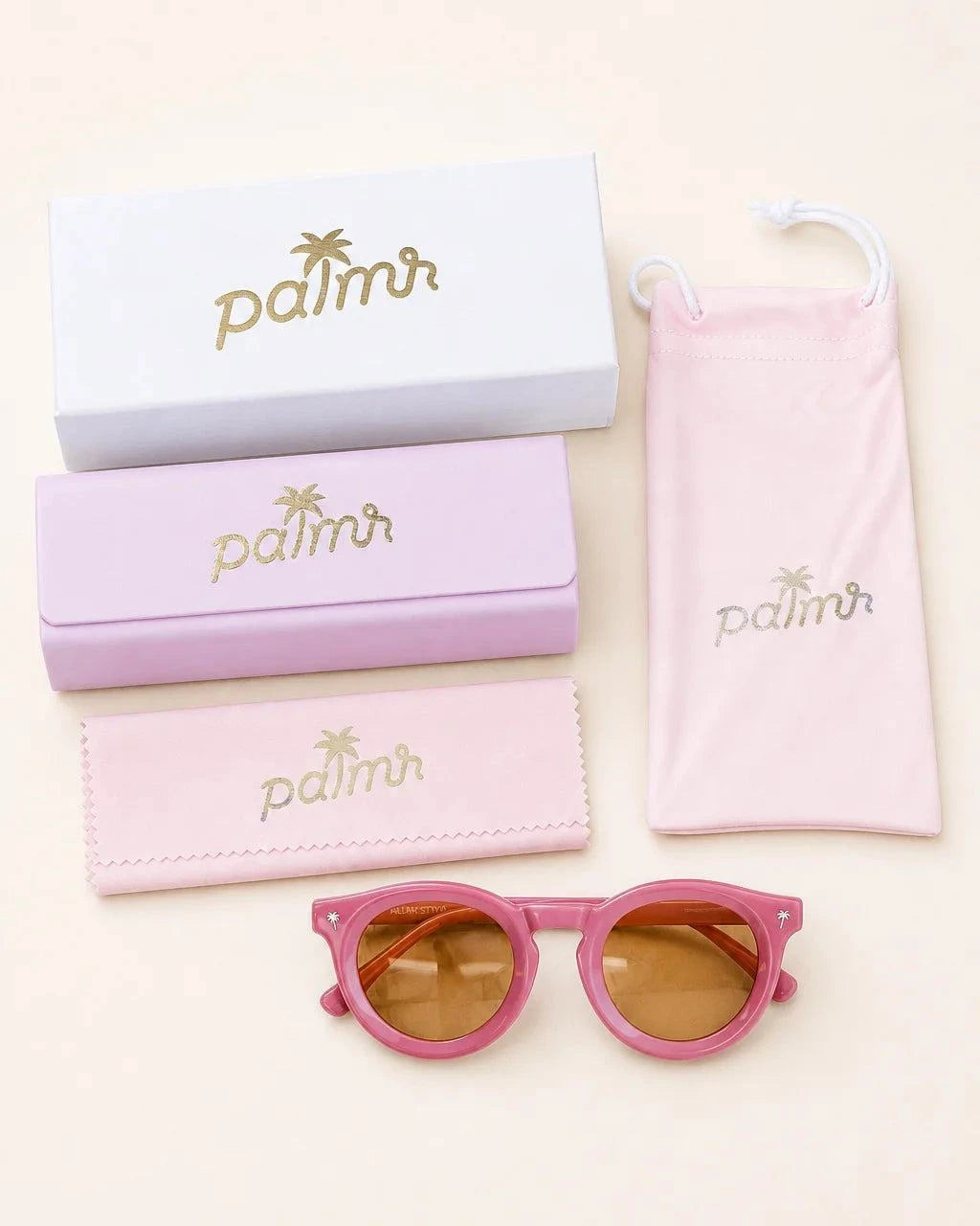 The Beachcomber Keyhole Sunglasses (Pink) — view 7 | Palmr Style