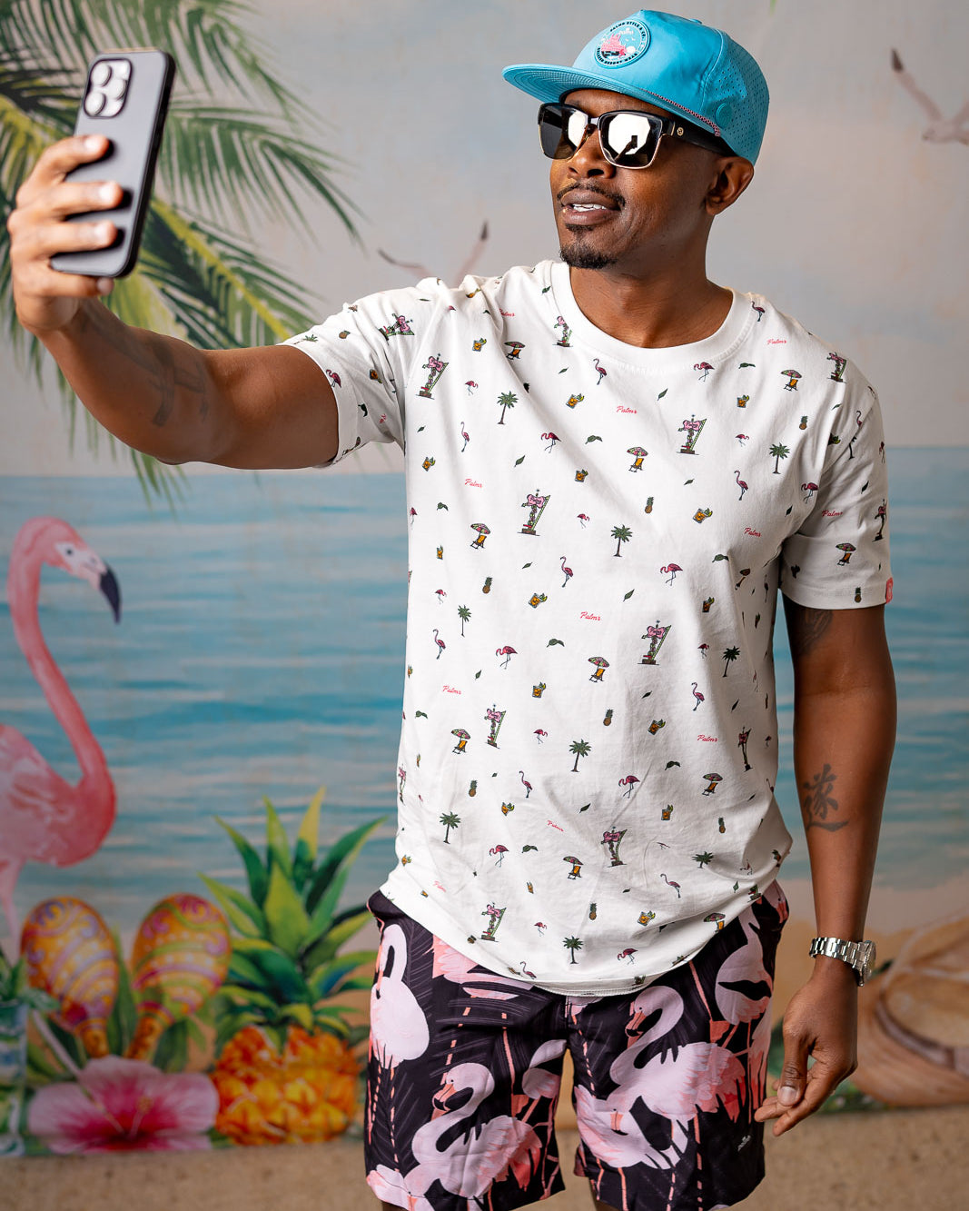 Palmr Style Blue Crush Rope hat kids palm tree snapback resort wear selfcare
