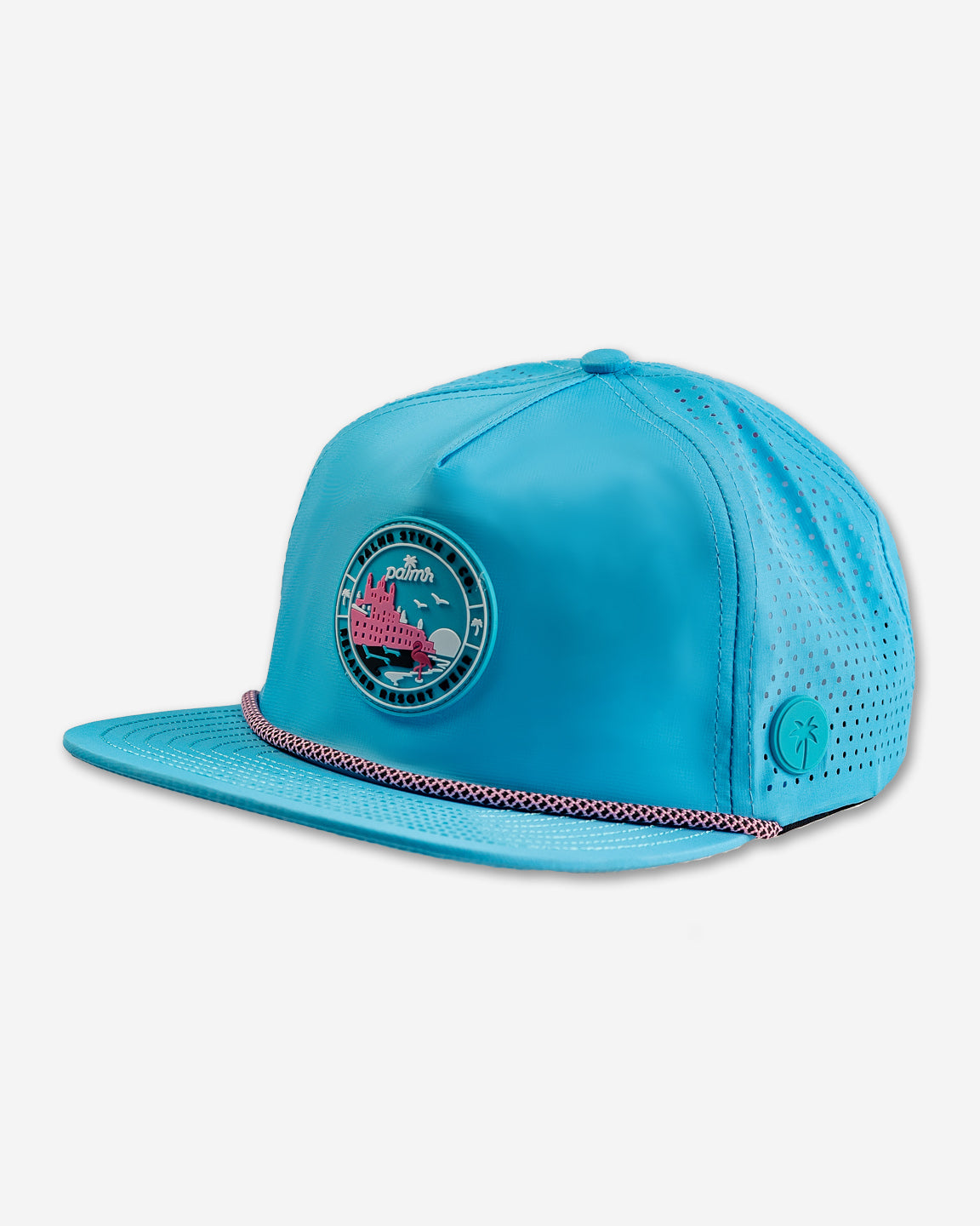 Palmr Style Blue Crush Rope hat kids palm tree snapback resort wear selfcare