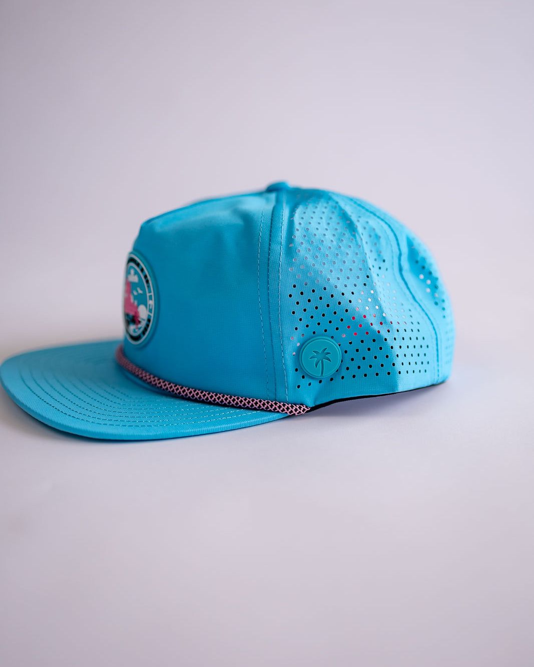 Palmr Style Blue Crush Rope hat kids palm tree snapback resort wear selfcare