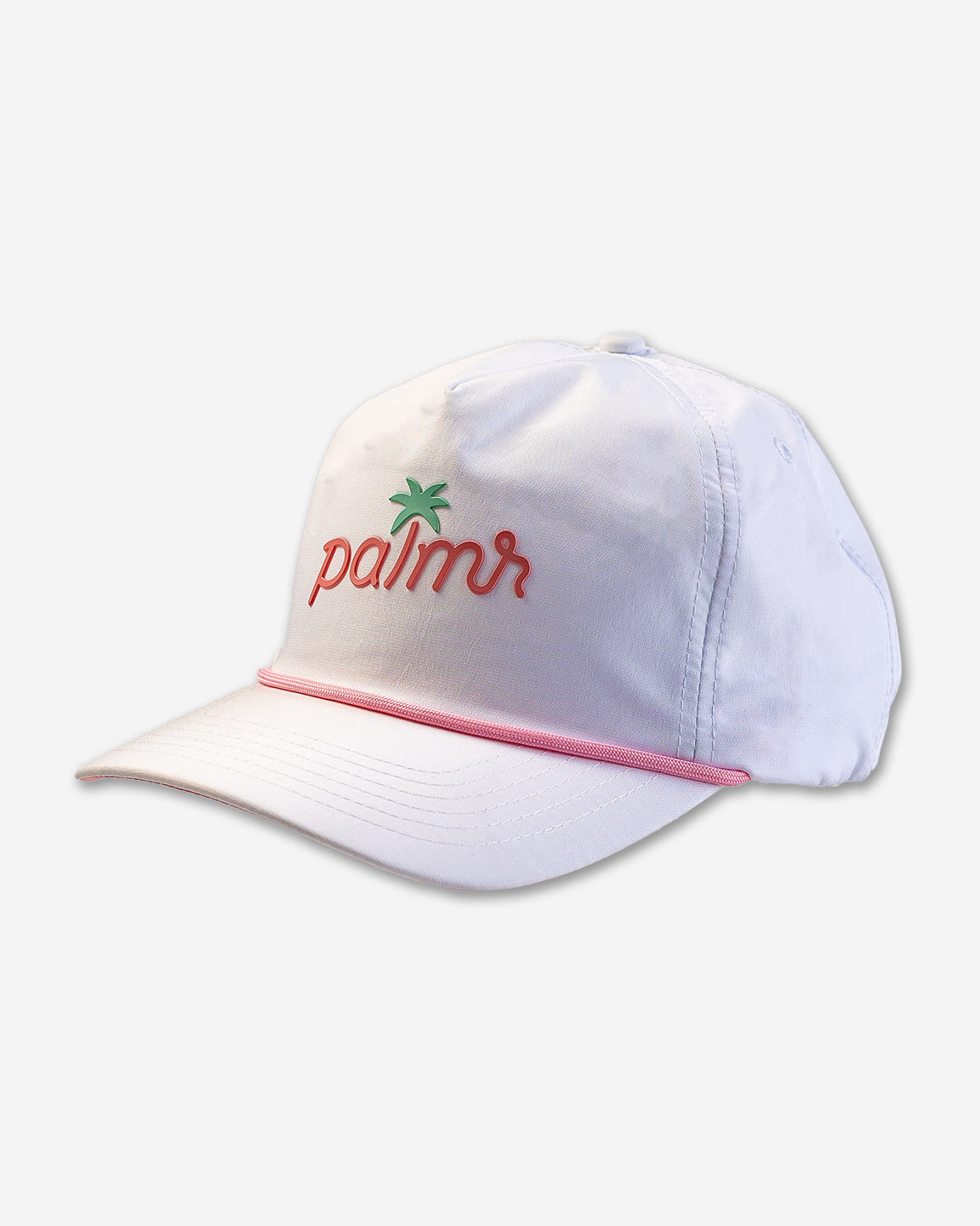 Palmr Style Easy Breezy White Nylon Rope hat palm tree snapback resort wear self-care