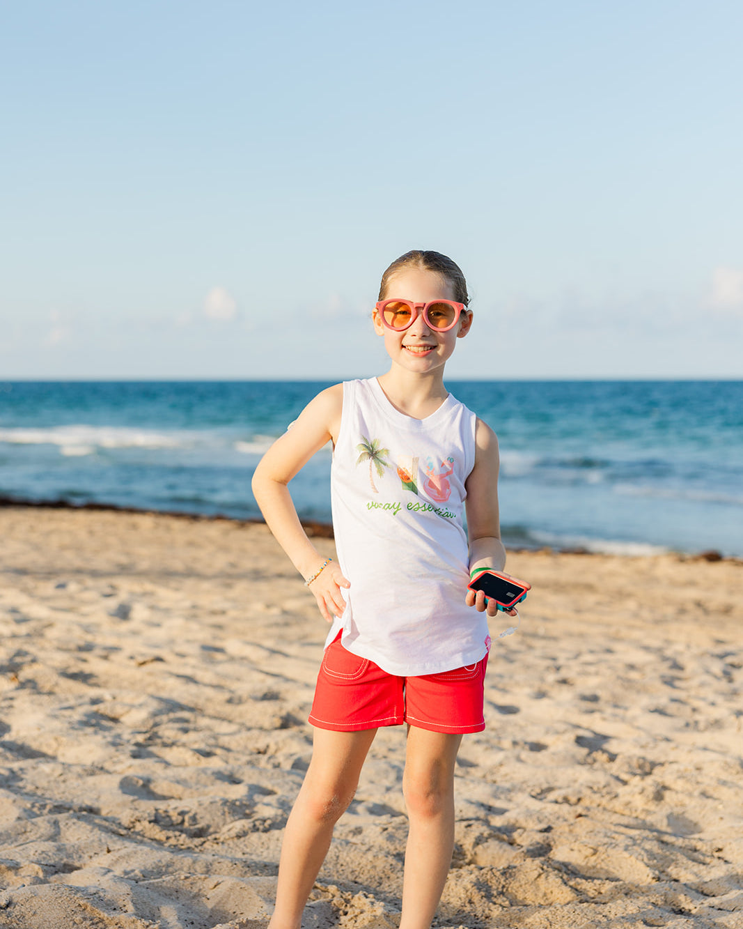 Palmr Style Girls Vacay Essentials Tank Palm Tree Resort Wear Selfcare T1D