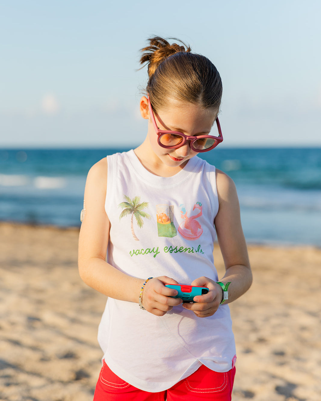 Palmr Style Girls Vacay Essentials Tank Palm Tree Resort Wear Selfcare T1D