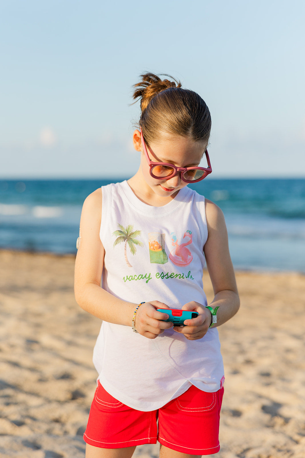 Palmr Style Girls Vacay Essentials Tank Palm Tree Resort Wear Selfcare T1D