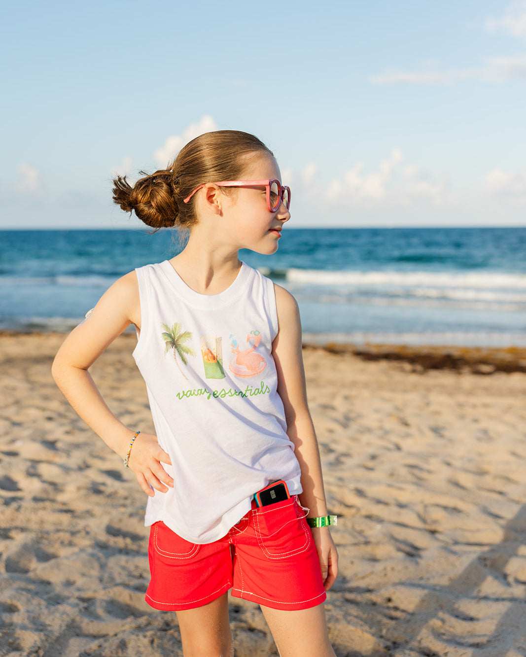 Palmr Style Girls Vacay Essentials Tank Palm Tree Resort Wear Selfcare T1D