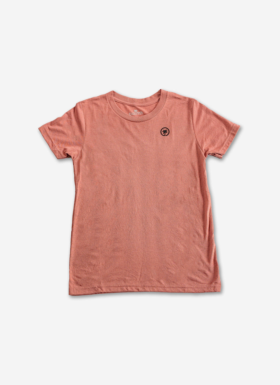 Palmr Style Kids Hyper Tee Shirt Mauve Triblend Soft Short Sleeve Palm Tree Resort wear Self-Care