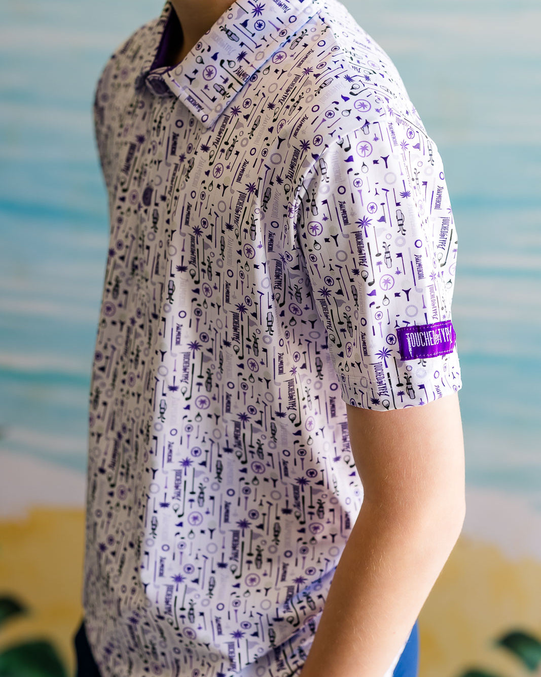 Palmr Style Kids Touched By Type 1 Golf Polo T1D