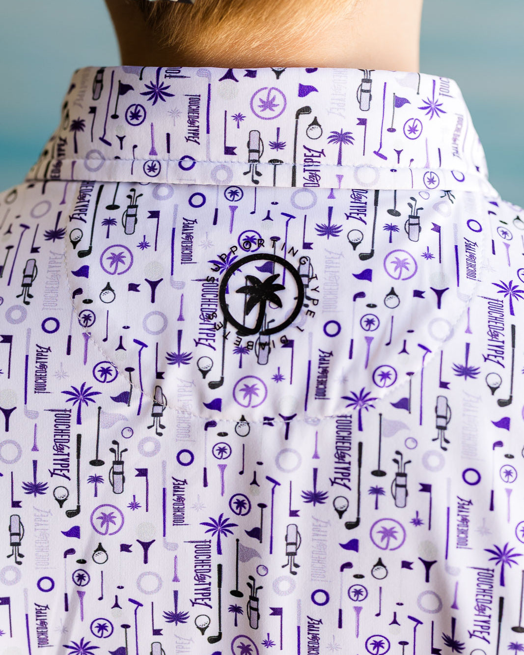 Palmr Style Kids Touched By Type 1 Golf Polo T1D