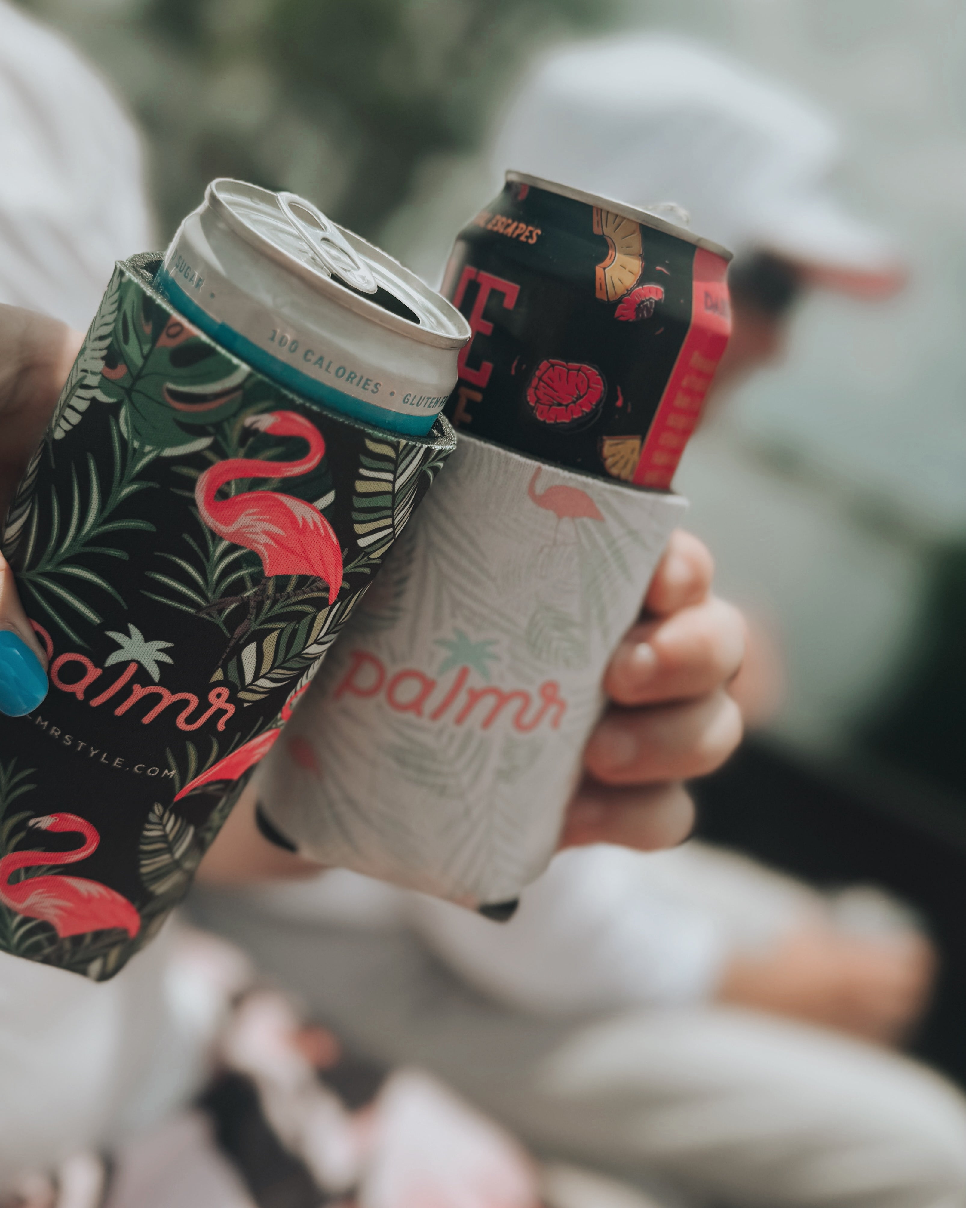 Palmr Style Touched By Type One Supporting T1D Koozie Set Palm Tree Resort wear Self-Care