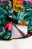 Palmr Style Baha Palm botton up short sleeve hawaiian shirt Mens Black Green Palm Leaf Flamingo Pineapple beach Resort wear Self-Care Sunglasses cleaner