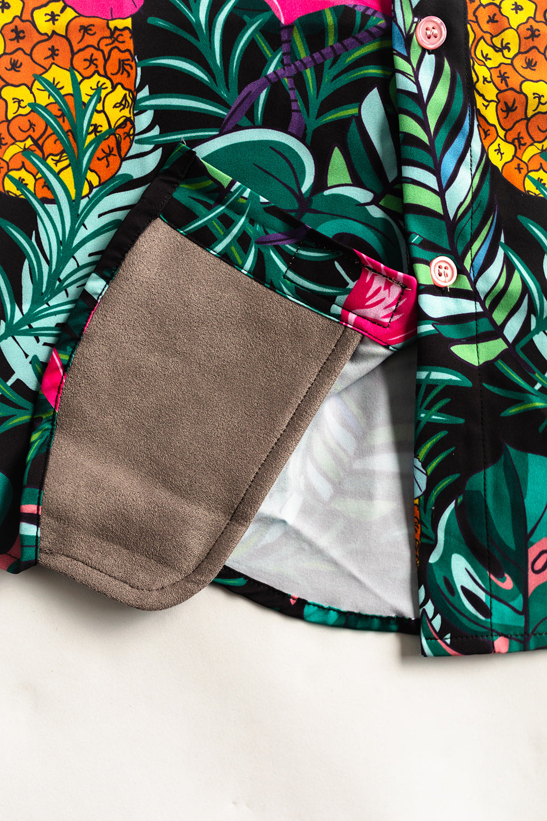 Palmr Style Baha Palm botton up short sleeve hawaiian shirt Mens Black Green Palm Leaf Flamingo Pineapple beach Resort wear Self-Care Sunglasses cleaner