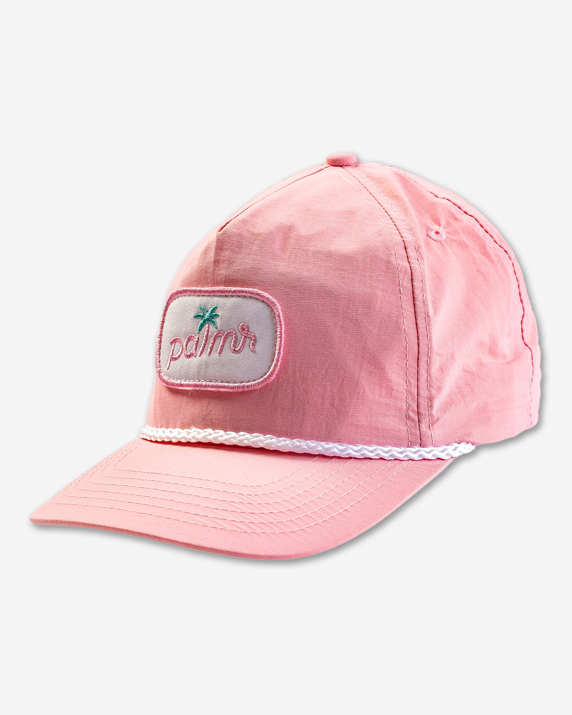 Palmr Style Mens Blush Rope hat pink resort wear self-care